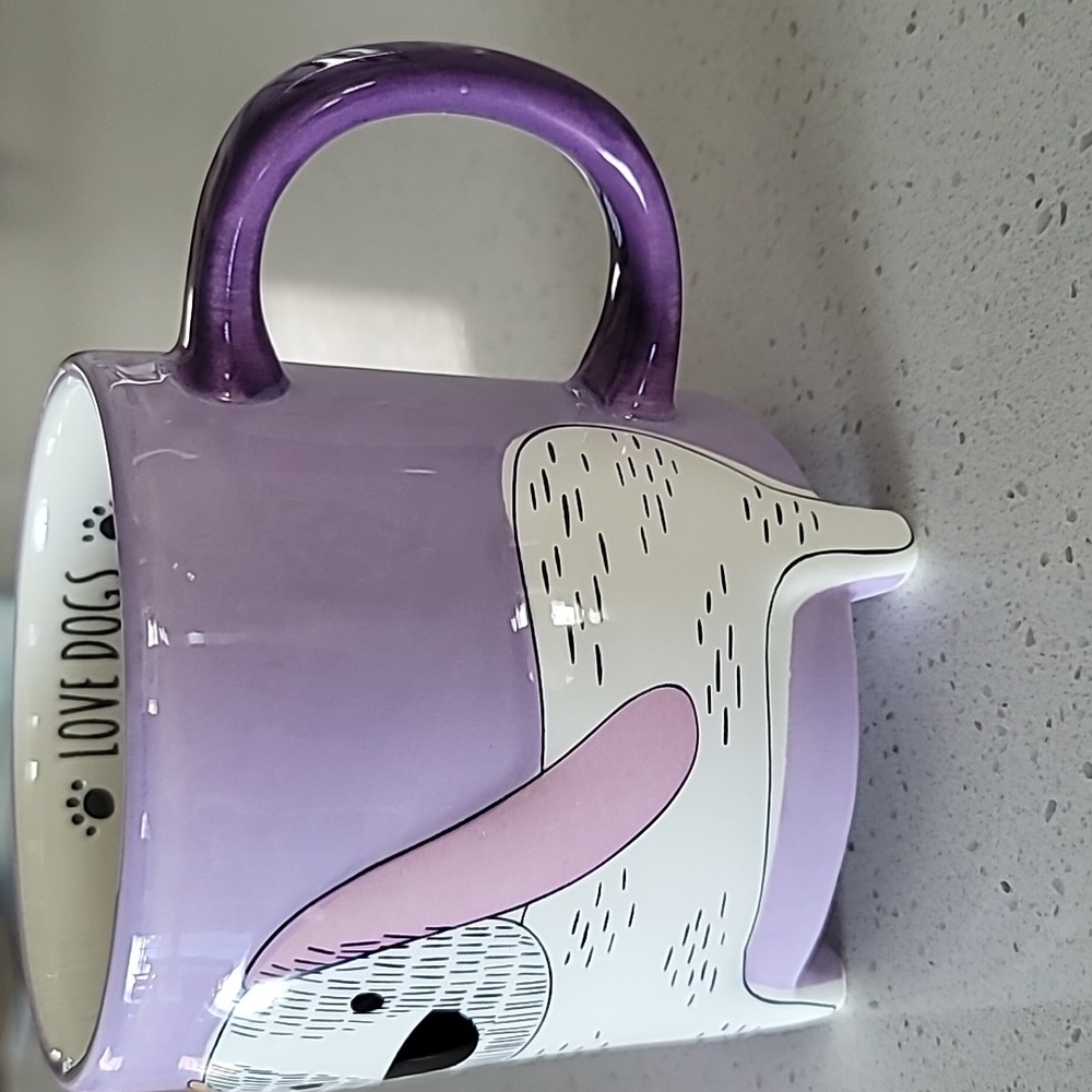 NWT Core Home Dog Footed Mug 16 oz - Purple; Mug 16 oz - Blue - Picture 4 of 7